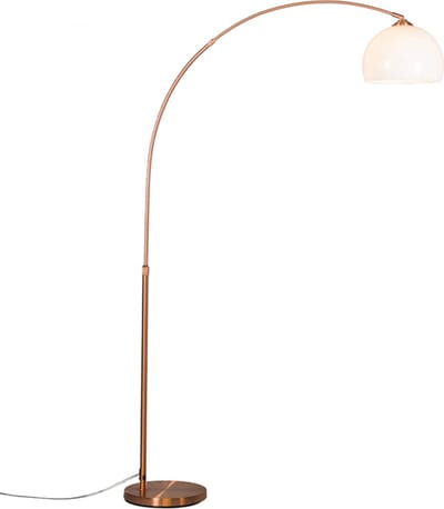 QAZQA Arc Eco - Staande booglamp - 1 lichts - 1200 mm - koper
