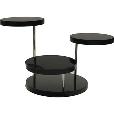 Ronde Sieraden Display Standaard Meerlaagse Ring Display Verhoger Standaard Taart Dessert Rek Party Decoratief black