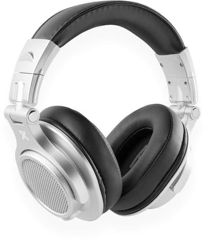 DJ koptelefoon - Vonyx HDX120SB - Over ear koptelefoon - Studio koptelefoon - Opbergtas - Aluminium