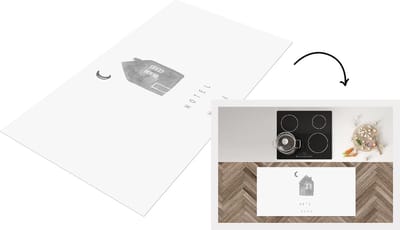 Keukenloper - Loper keuken - Spreuken - Quotes Hotel Mama - Moederdag cadeautje - Moeder - zwart wit - 120x60 cm - Keukenloper vinyl