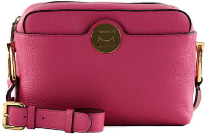 COCCINELLE Leren Schoudertas Liya Crossbody Bag New Fucsia / Sang Paars