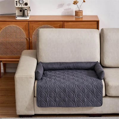 Anti-vuil Huisdier Bankmat Gewatteerd Antislip Hond Kat Bank Sliphoes voor Woonkamer Huisdier Bed Wasbaar Hond Bed Mat Beschermer Huis S 75x75cm