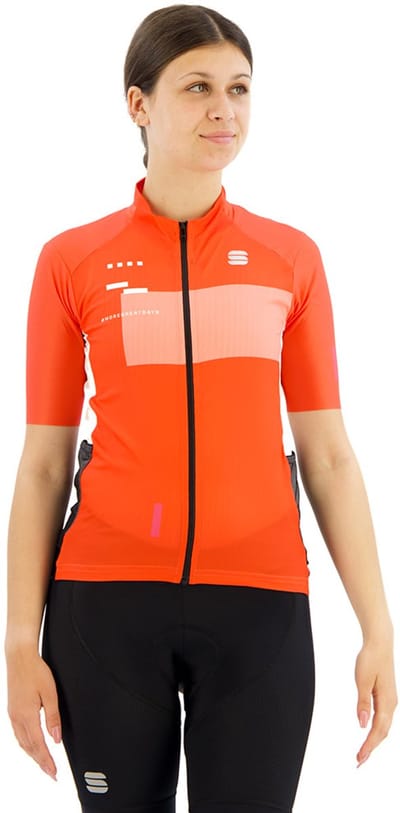 Sportful Breakout Supergiara Korte Mouw Wielertrui Oranje S Vrouw