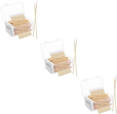 Wattenstaafjes Set - Reinigingsstokjes Katoen - Hygiëne en Make-up - Grote Verpakking 1500 Stuks - 15 x 1 cm