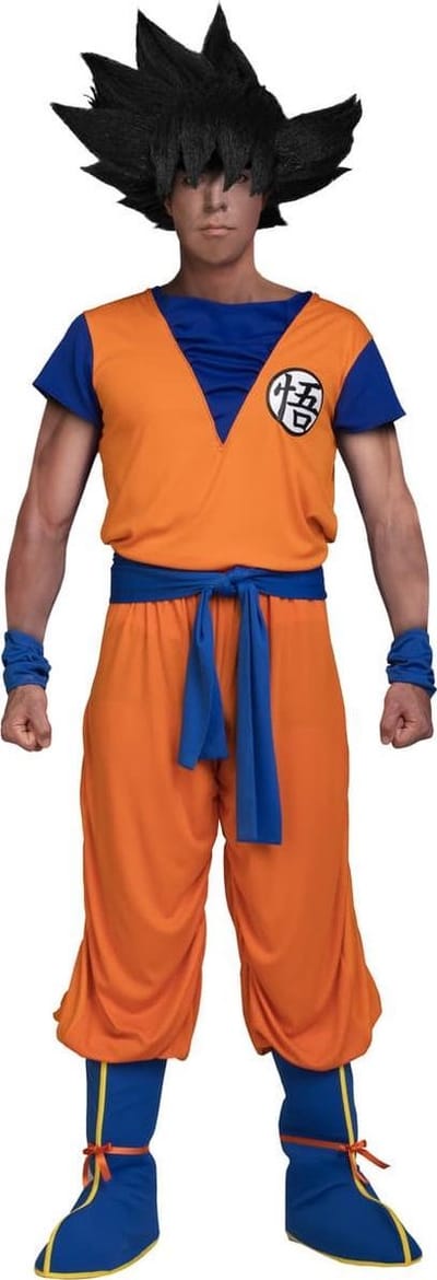FUNIDELIA Goku kostuum Dragon Ball voor mannen - Maat: S - Oranje