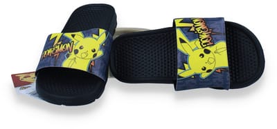 Pokemon Jongens Badslipper | Zwart | Maat: 25