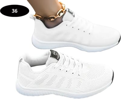 Bovista Tennisschoenen - Heren - Dames - Tenniskleding - Indoor - Outdoor - Wit - Maat 36