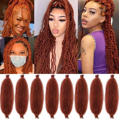 Allecto - Voorgedraaid Haar voor Afro Marley Locs - Kinky Curly