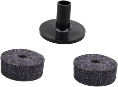Viltringen en Bekkenhoes - Drumaccessoires - Drumbekken Beschermen - Voorkomt Metaal-op-Metaal Contact - 4x4x1.5 cm - Zoals Afgebeeld