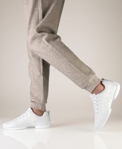 Suny 4060 Witte Danssneakers voor Heren – Splitzool met Draaipunten voor Soepele Draaibewegingen - Dansen binnen en Buiten - Salsa, Bachata, Line dance - SUNY - wit - 46 2/3