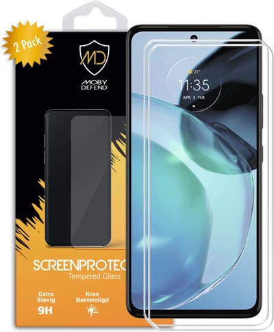 2-Pack MobyDefend Screenprotectors - Geschikt voor Motorola Moto G72 - Case-Friendly Screensaver - Gehard Glas