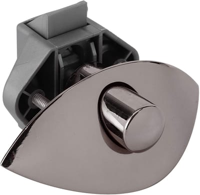 Dailygoods- Kastdeurslot Ladedrukvergrendeling - Houten Kastdeuren 12-25 mm - Zinklegering/Kunststof - Eenvoudige Installatie - 10 Stuks Accessoire - Deurslot