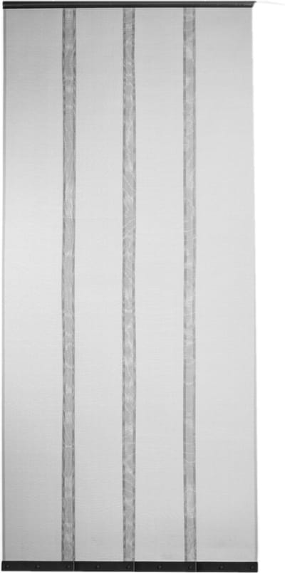 Horgordijn Lamellen Zwart Vliegengordijn deur - 100 x 210 cm