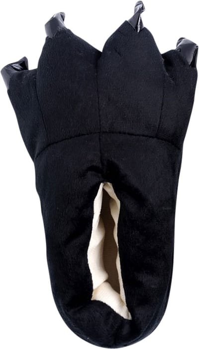 Dino Sloffen Zwart - Maat 33-37 Comfortabele Dieren Pantoffels - SnugSquad - Kinderen & Volwassen - Unisex - Geschikt voor schoenmaat 33 t/m 37