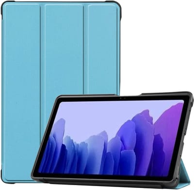 Hoesje geschikt voor Nokia T20 hoes boekcase Licht Blauw - Hoesje geschikt voor Nokia T20 hoesje cover smart hoes - hoes Hoesje geschikt voor Nokia T20 Kunstleer - Hoesje geschikt voor Nokia T20 case - T20 Trifold smart Cover
