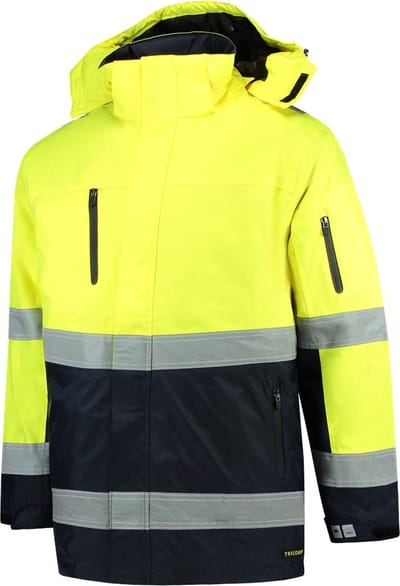 Tricorp Parka EN471 bi-color - Workwear - 403004 - fluor geel / navy - Maat L