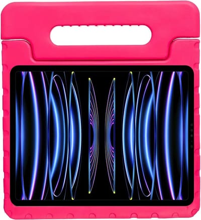 Just in Case tablet Hoes Kinderen geschikt voor iPad Pro 11 (2025 / 2024) M5 / M4 - Kinderhoes Tablet Classic - Roze