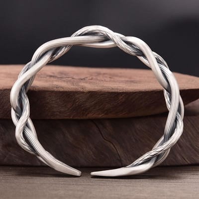 Bracelet Vigne Enroulée Vente Chaude Bracelet Torsadé Bijoux gray