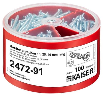 Gereedschapsschroefdoos 100 stuks, Ø 3,2 x 15/25/40 mm, Combi-aandrijving