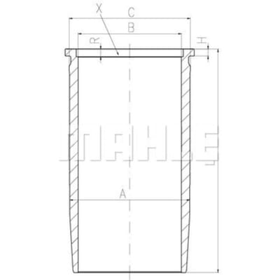 Voering, cilinderkop MAHLE 227 LW 00113 001