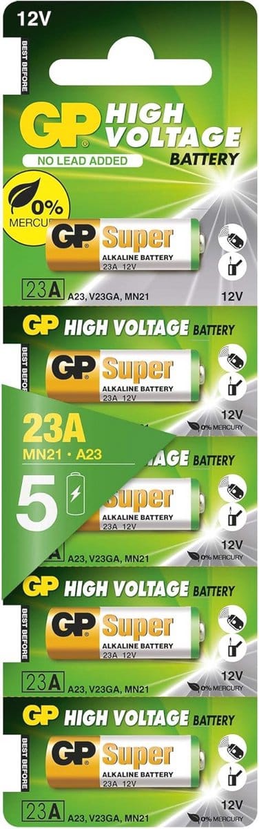 Alkaline 23A 12V Batterij - 5 Stuks