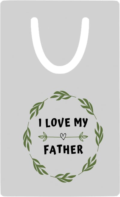 Hacebo® - I love my father metalen boekenlegger - Papa - liefste vader - vader cadeautjes - vaderdag - verjaardag - geschenk - kado Bladwijzer boekenleggers - 7.6 cm x 5cm