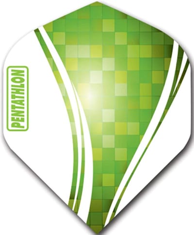 Dartpijlen Accessoires: 30 Stuks Dart Flights in Wave Groen (Standaard Set)