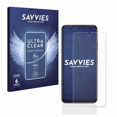 Savvies - Screenprotector voor Xiaomi Poco M4 Pro - Folie Beschermfolie transparant 6 Stuks