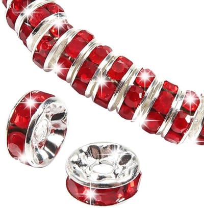 Store_7 - Spacer-kralen - Ronde strass-steentjes - Glinsterend effect