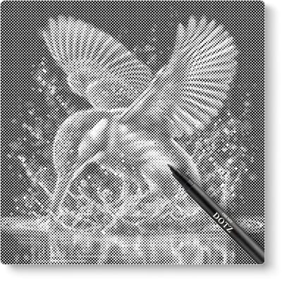 Ijsvogel | Dot painting | 40x40cm | Dot painting | Oh My Dotz | Dots stippen | Diamond painting & Schilderen op nummer alternatief | Happy hobby