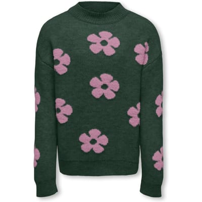 Kids ONLY winter sweater meisjes - groen - KogNaja - regular fit, gebreid