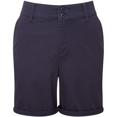 Asquith & Fox Dames/Dames Chino Lichtgewicht Shorts (Marine)