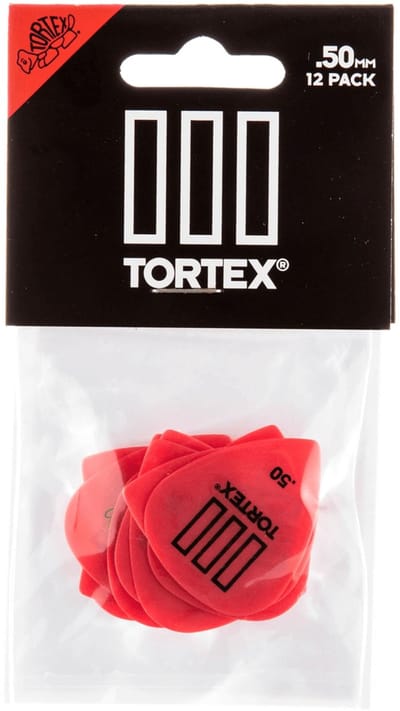 Jim Dunlop Tortex - Plectrums - T3 - 0,50 mm - Player's Pack 12 Stuks