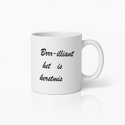 Feestelijke Kerstmok – Brrr-illiant Kerst Koffiebeker – Perfect Cadeau Voor De Winter