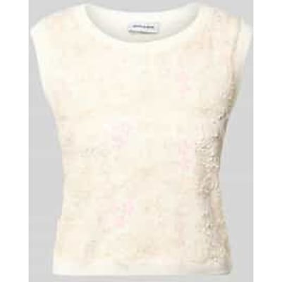 gebreid shirt met ronde hals