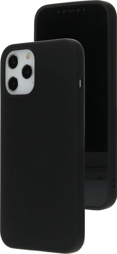 Mobiparts hoesje geschikt voor de Apple iPhone 12 Pro Max - Siliconen - Zwart