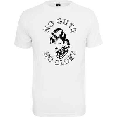 Mister Tee - No Guts No Glory Heren T-shirt - XS - Wit