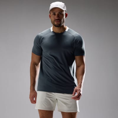 MP Men's Training Ultra Gridded T-Shirt - Anchor Grey - XS