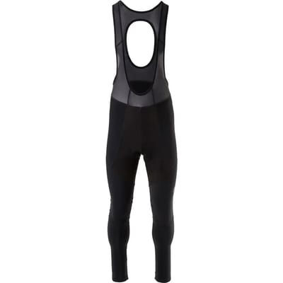 AGU Prime Bibtight - Heren Fietsbroek - Wielrenbroek met Zeem - Winddicht - Reflecterend - Siliconen Gripper - Zwart - L