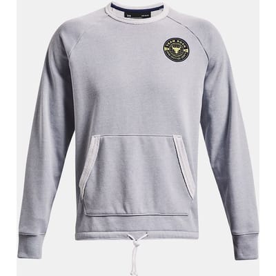 Under Armour Project Rock Heren Grijs Zwaargewicht Terry Sweater