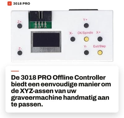 Dailygoods- Controller Offline - Vervanging voor 3 Axis Graveermachine - Handmatige Controller - Micro-USB Ondersteuning - Positie Aanpassing XYZ-assen - CNC-controller
