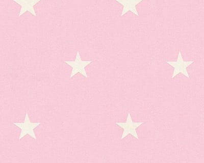 GLITTER BEHANG MET STERREN - Roze Zilver Creme - AS Creation Adelaide