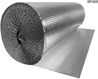 RFWR® Isolatiefolie voor Verwarming en Koudebescherming - Thermische Folie voor Huis, Camping, en Auto (1 x 30 m)