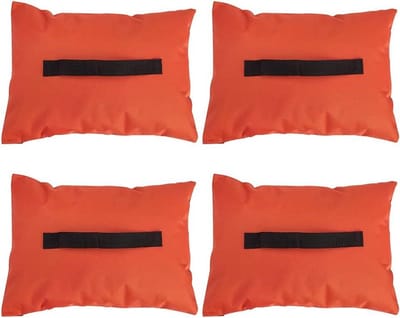 Sport Net Zakken - Gewicht Ankers - Stabiliteit Sport - Waterdichte Binnenkant - Set Van 4 - Oranje