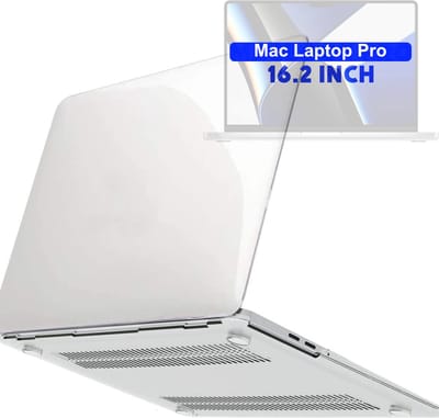 Laptopcase - Geschikt voor MacBook Pro 16 inch - Case - Cover - A2141/A2485/A2780 M2 Pro,Max (2019-2023) - Transparant