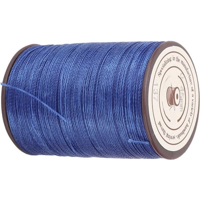 Rouleau de 160 m de fil ciré pour couture et cuir, 0,45 mm, pour travaux manuels, tricot et artisanat(bleu royal) bleu royal