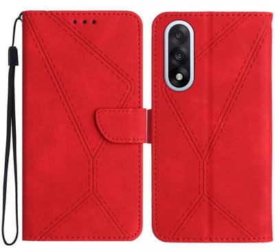 Coverup Hoesje - Geschikt voor OnePlus Nord 5 Hoesje - Coverup Book Case - Rood