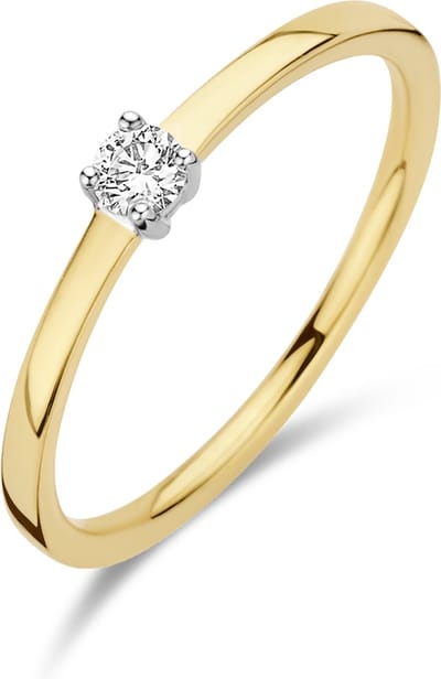 Aanzoeksring Diamant 0.10ct H Si