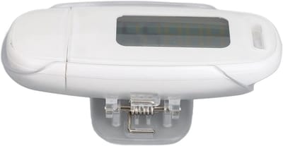 Stappenteller Sensor - Wandelmeter Tracker - Activiteit Meten - Verlicht LCD Scherm - Compact Lichtgewicht - Wit
