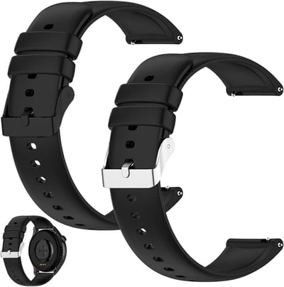 Zachte 22mm Siliconen Horlogebanden - Vervangingsbanden met Snelle Bevestiging, Waterdicht en Comfortabel voor Heren en Dames, Ideaal als Horloge Accessoires